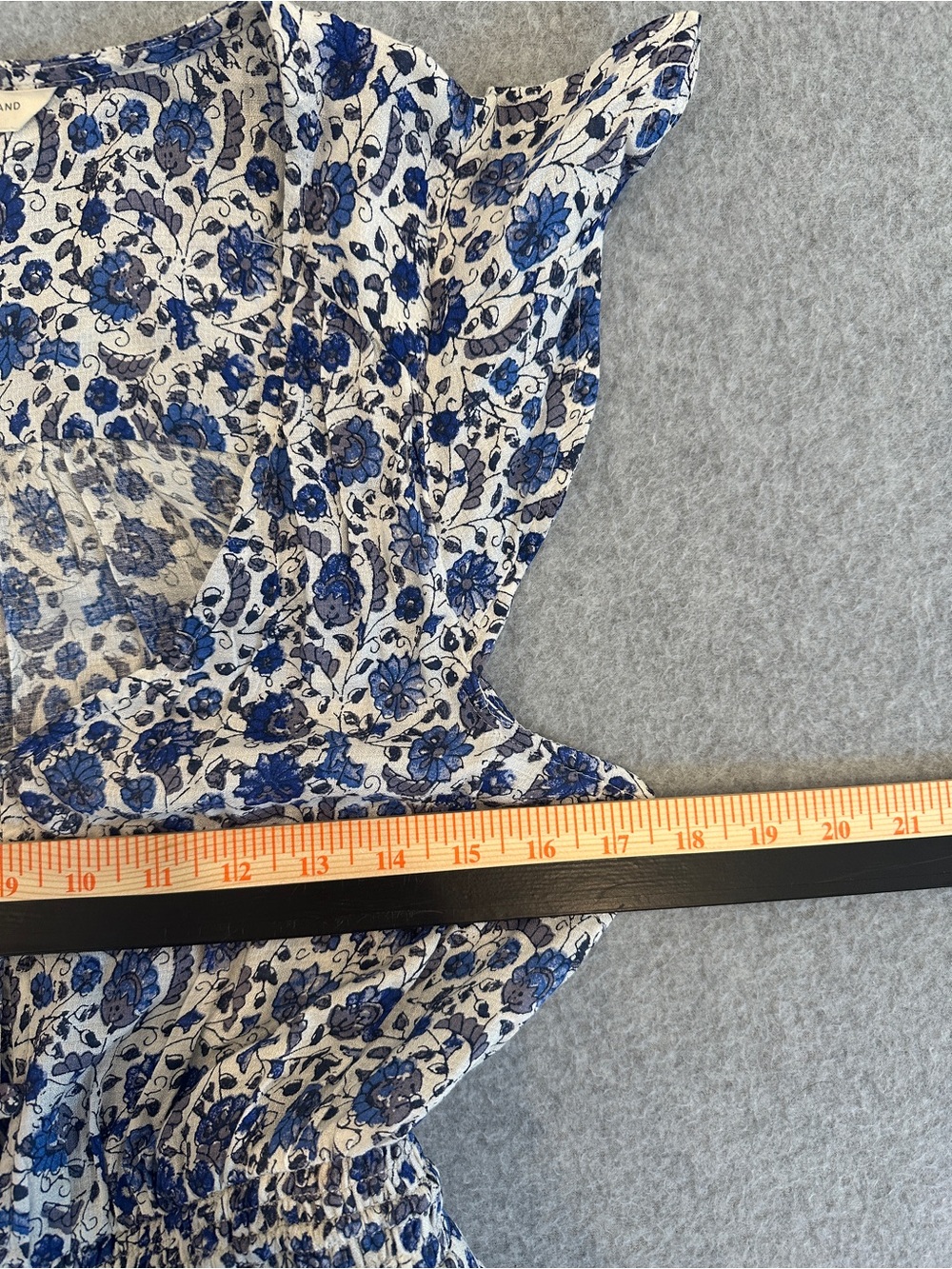 Lucky Brand Blue and White Floral Midi Dress - Picture 8 of 11